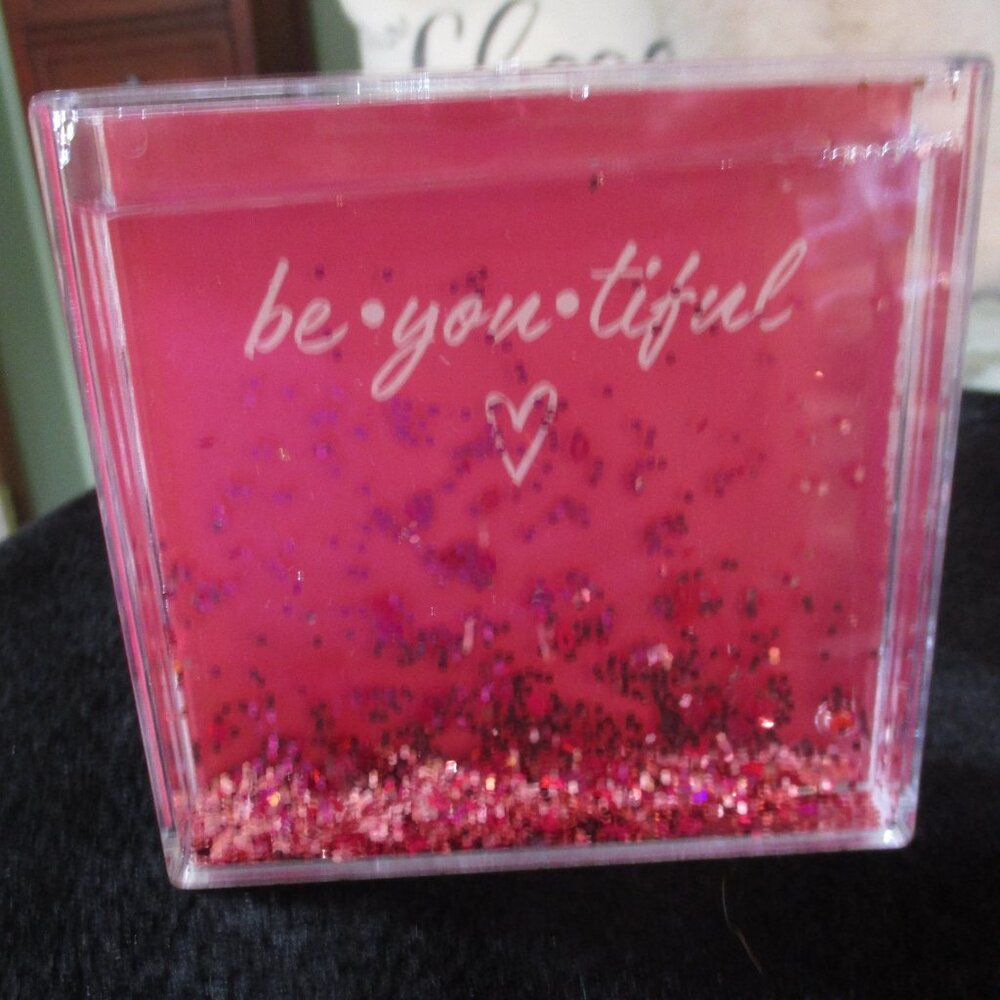 Ulta Beauty Breast Cancer Liquid Glitter Box Frame Be-You-Tiful